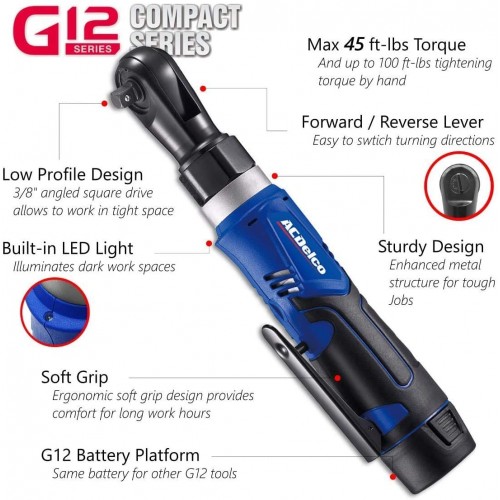 ACDelco G12 Series 2-Tool Combo Kit- 1/4