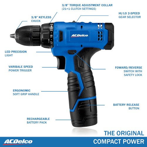 ARD12126S1 Li ion 12V 2 Speed Drill Driver